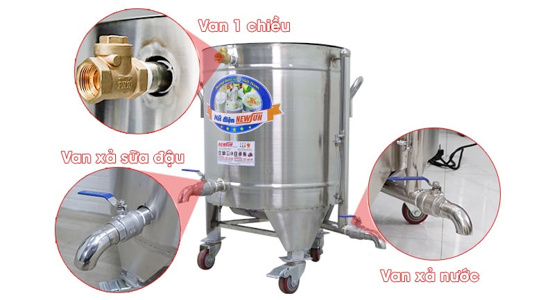 Bộ 2 van xả sữa và van xả nước Bộ 2 van xả sữa và van xả nước