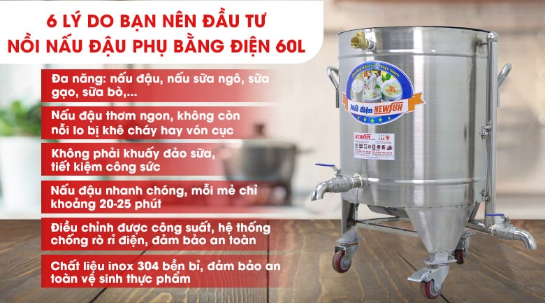 Những lý do bạn nên sử dụng nồi nấu đậu bằng điện 60L Những lý do bạn nên sử dụng nồi nấu đậu bằng điện 60L