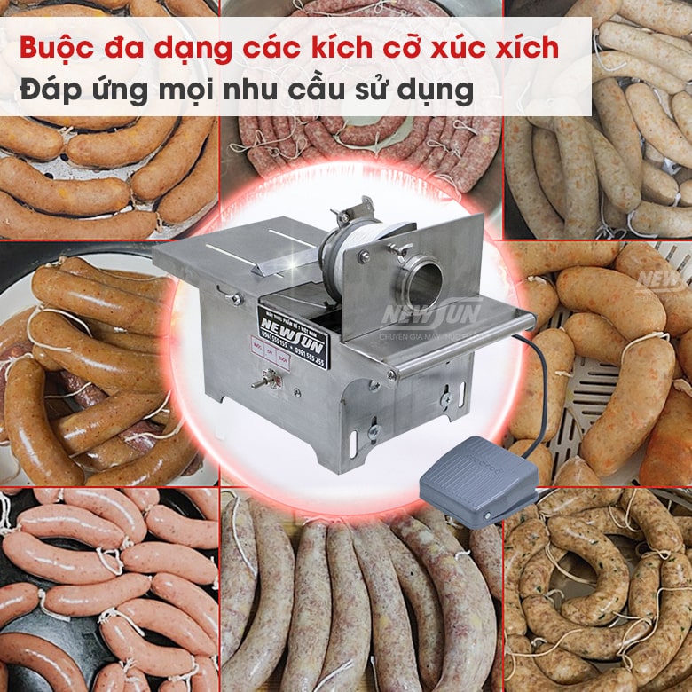 Buộc đa dạng kích cỡ xúc xích, đường kính 10-42mm Buộc đa dạng kích cỡ xúc xích, đường kính 10-42mm