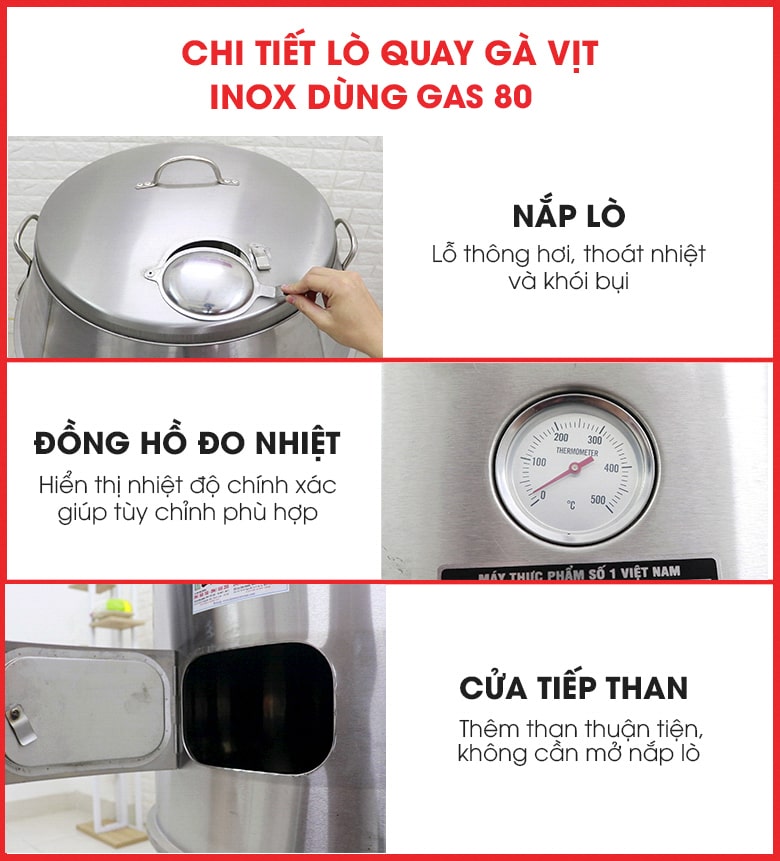 Các chi tiết lò được thiết kế tối ưu nhất