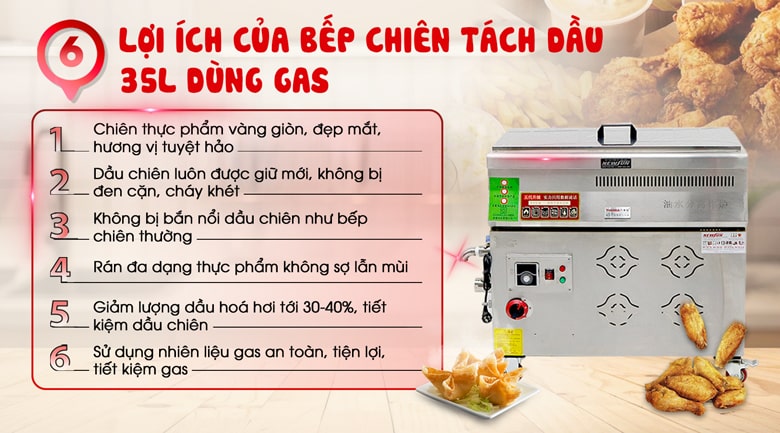 Lợi ích của bếp chiên tách dầu Lợi ích của bếp chiên tách dầu