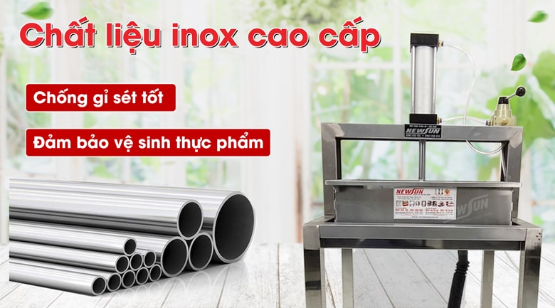 Độ bền cao, đảm bảo vệ sinh nhờ chất liệu inox cao cấp