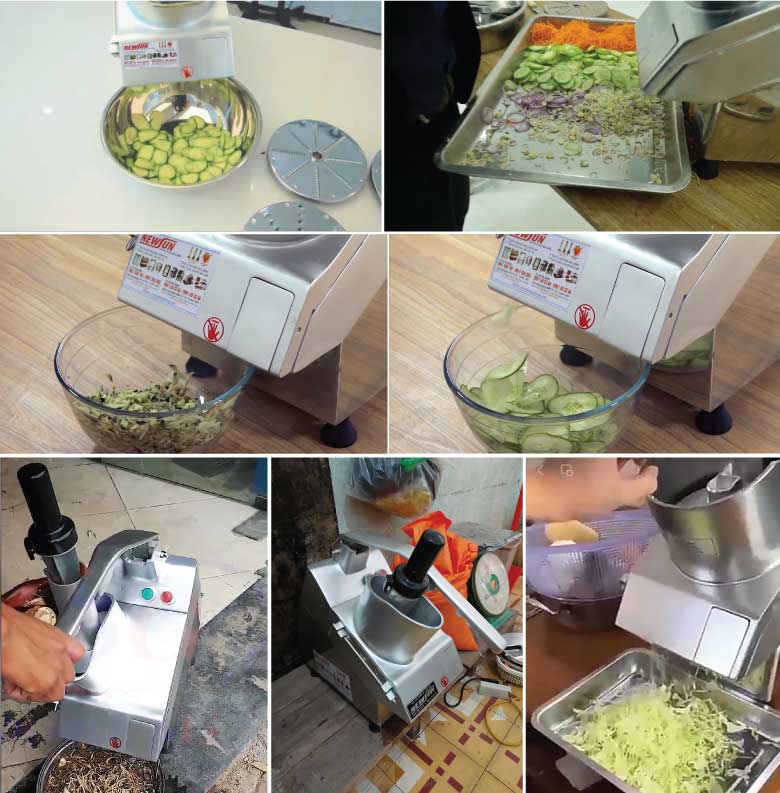 Hình ảnh thực tế khách hàng sử dụng máy thái rau củ quả đa năng VC NEWSUN