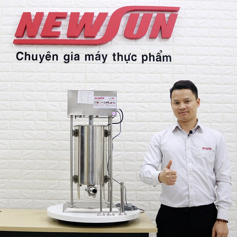 Máy đùn xúc xích dùng điện 15 lít - Lựa chọn cho các cơ sở sản xuất vừa và nhỏ