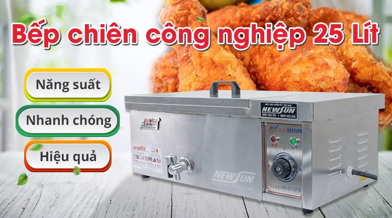 Bếp chiên công nghiệp 25 lít 