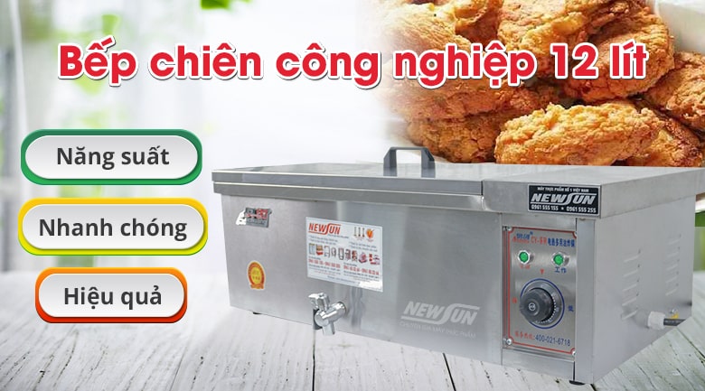 Bếp chiên công nghiệp 12 lít