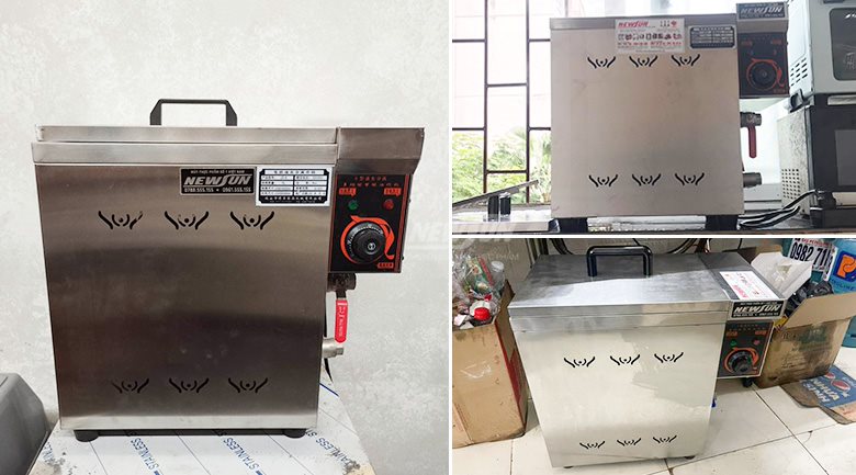 Khách hàng sử dụng bếp chiên tách dầu 10L NEWSUN
