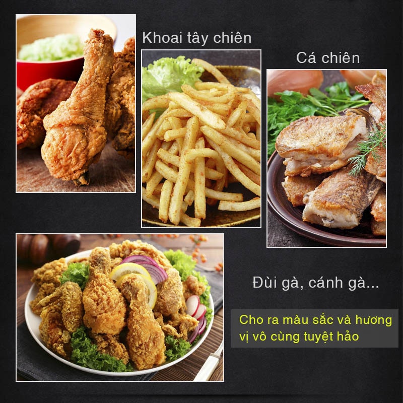 Bếp chiên tách dàu chiên đa dạng món ăn mà không làm lần mũi Bếp chiên tách dàu chiên đa dạng món ăn mà không làm lần mũi