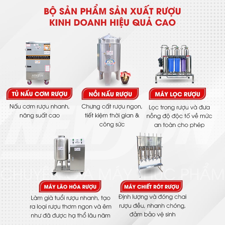 Dây chuyền sản xuất rượu