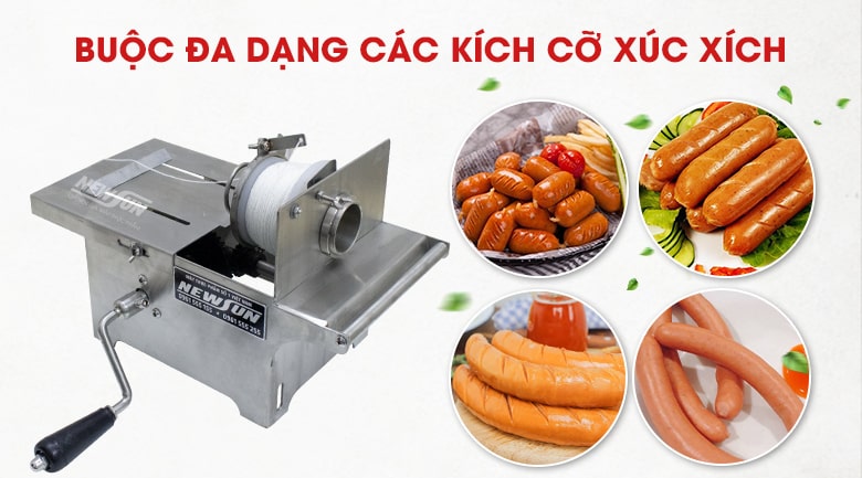 Buộc được nhiều kích cỡ xúc xích khác nhau Buộc được nhiều kích cỡ xúc xích khác nhau