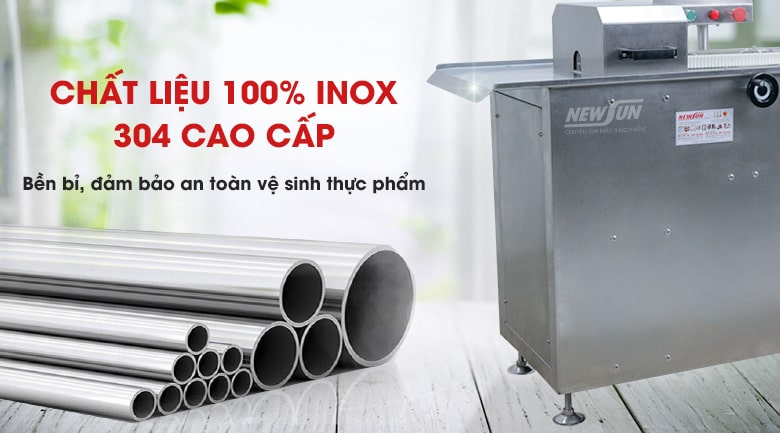 Chất liệu inox 304 bền bỉ, sáng bóng, an toàn vệ sinh Chất liệu inox 304 bền bỉ, sáng bóng, an toàn vệ sinh