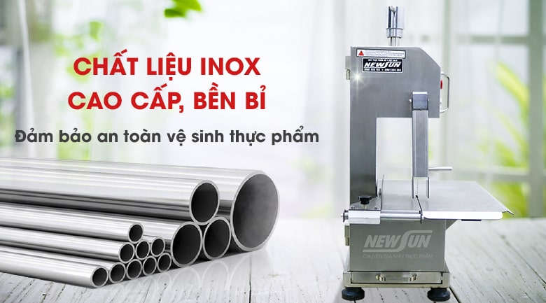 Chất liệu inox cao cấp, bền bỉ, an toàn vệ sinh Chất liệu inox cao cấp, bền bỉ, an toàn vệ sinh
