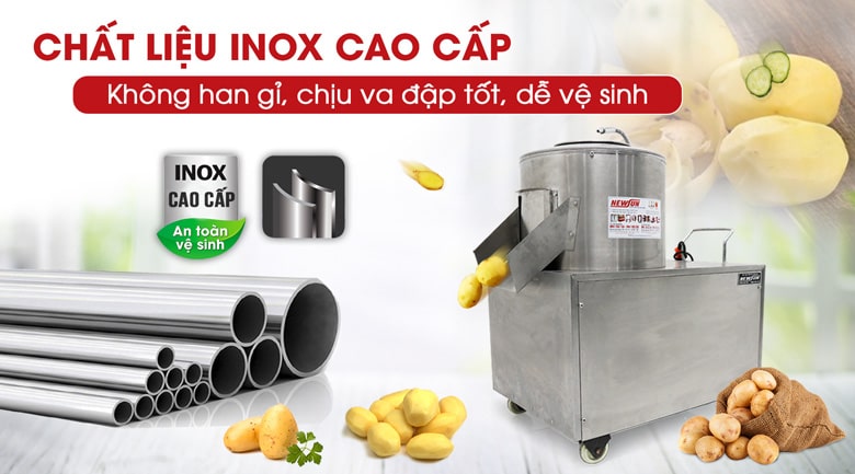Chất liệu inox cao cấp, bền bỉ Chất liệu inox cao cấp, bền bỉ