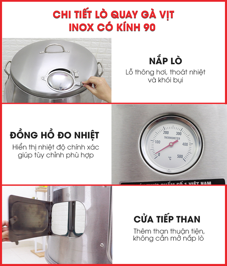 Các chi tiết lò được thiết kế tối ưu nhất