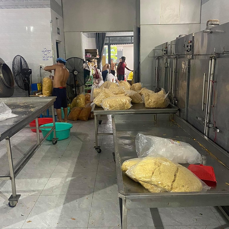 Dây chuyền làm chà bông chuyên nghiệp