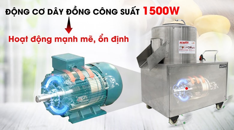 Máy vận hành với công suất 1500W Máy vận hành với công suất 1500W