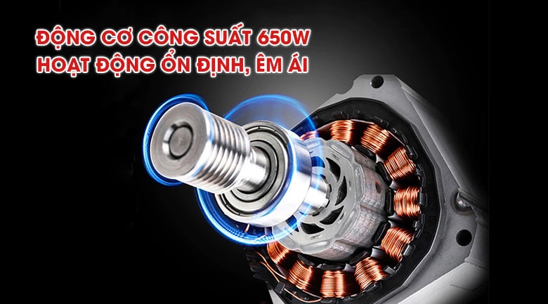 Động cơ 650W, cưa xương nhanh và ổn định Động cơ 650W, cưa xương nhanh và ổn định