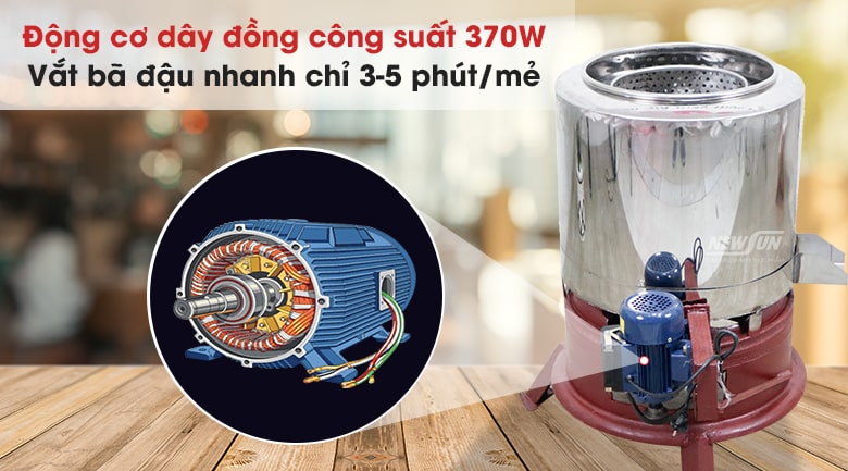Động cơ công suất cao vắt kiệt dậu nành chỉ trong 3-5 phút Động cơ công suất cao vắt kiệt dậu nành chỉ trong 3-5 phút
