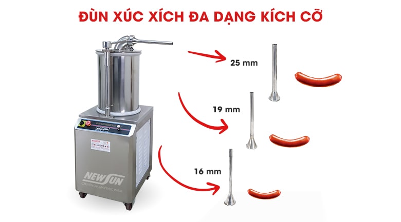 Đa dạng kích cỡ đầu đùn khác nhau Đa dạng kích cỡ đầu đùn khác nhau