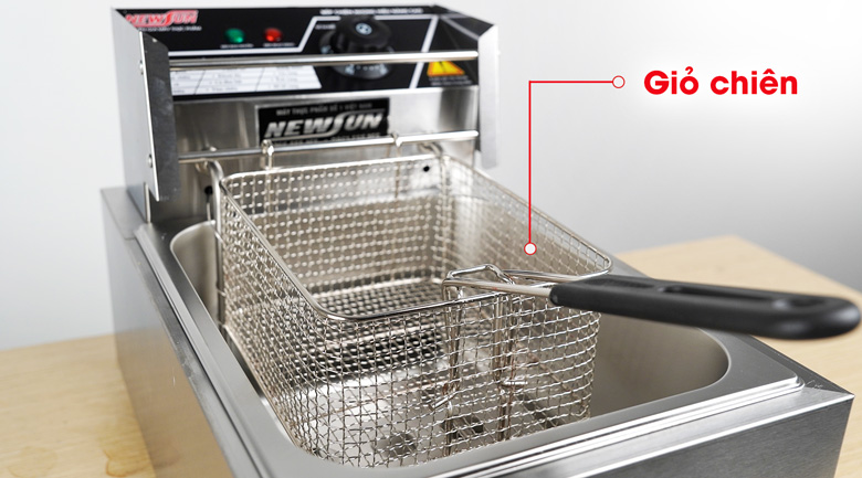 Giỏ chiên là từ inox cao cấp