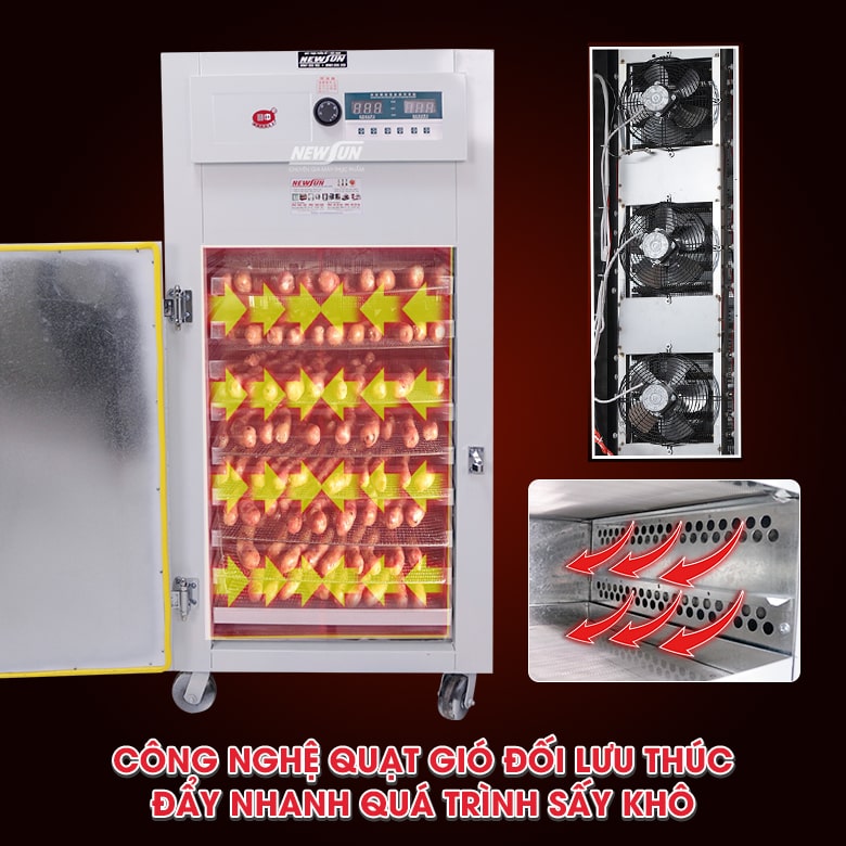 Công nghệ sấy đối lưu giúp thực phẩm khô đều