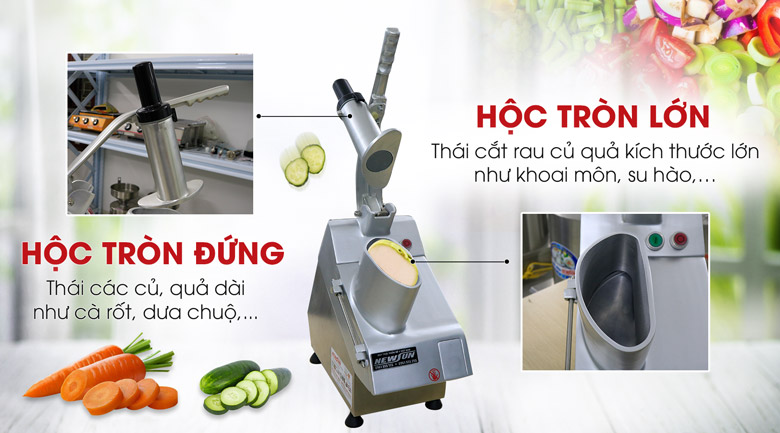 Máy thái rau củ VC 60 thái đa năng, đa dạng kích thước