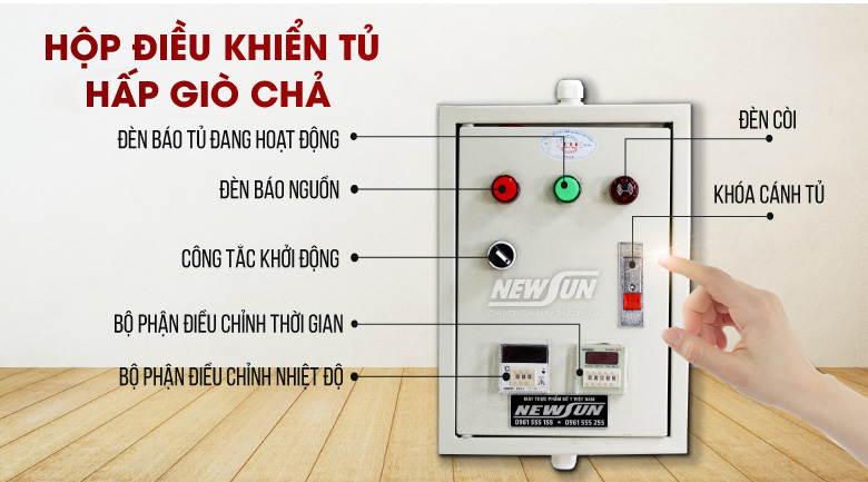 Hộp điều khiển giúp vận hành tủ thông minh, đơn giản