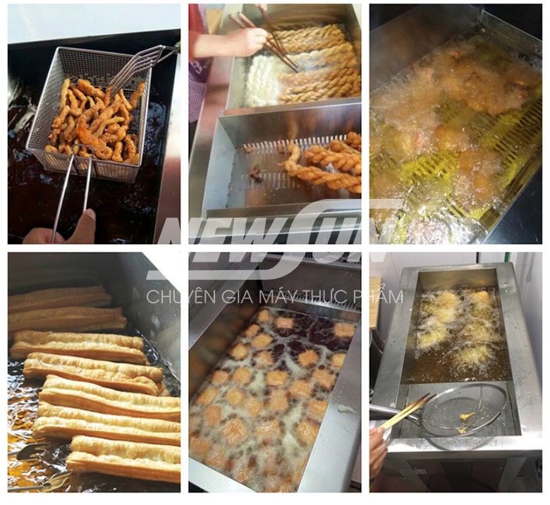 Khách hàng sử dụng bếp chiên tách dầu Khách hàng sử dụng bếp chiên tách dầu