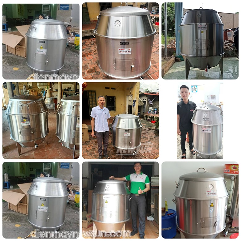Khách hàng sử dụng lò quay gà vịt NEWSUN Khách hàng sử dụng lò quay gà vịt NEWSUN