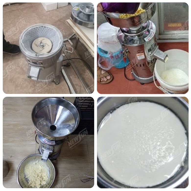 Khách hàng sử dụng máy xay đậu nành NEWSUN