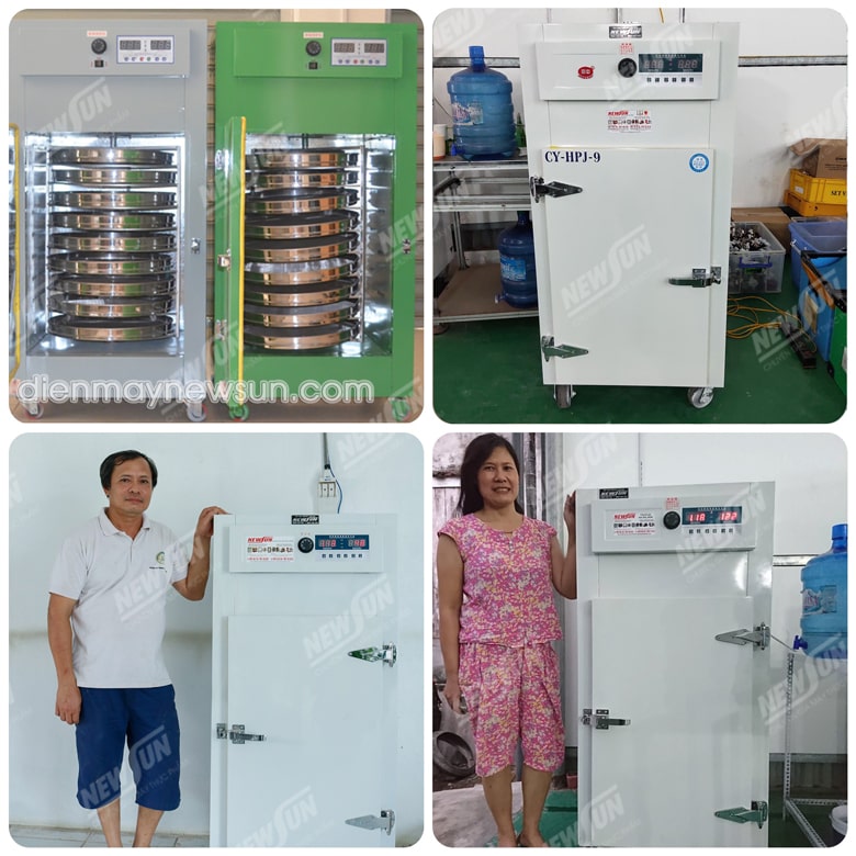 Khách hàng sử dụng tủ sấy thực phẩm NEWSUN