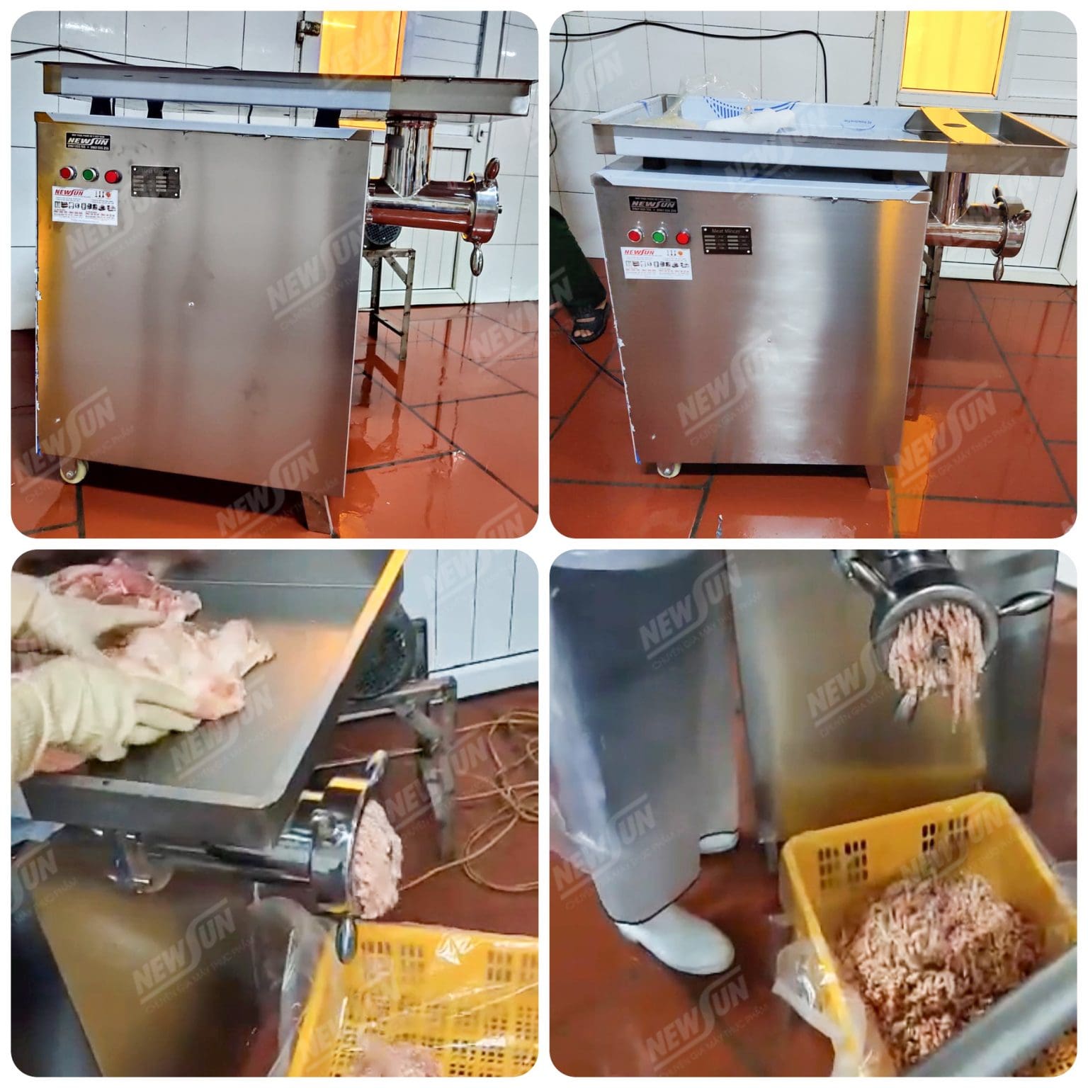 Hình ảnh khách hàng sử dụng máy xay thịt công nghiệp JR 42 Hình ảnh khách hàng sử dụng máy xay thịt công nghiệp JR 42