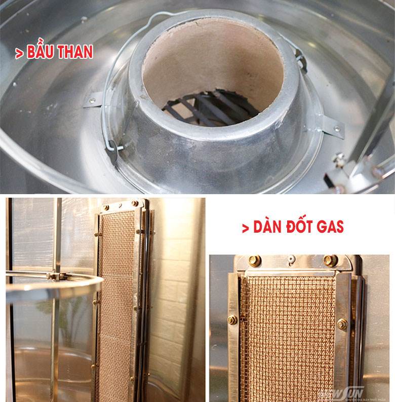 Gia nhiệt nhanh đều, rút ngắn thời gian quay nướng