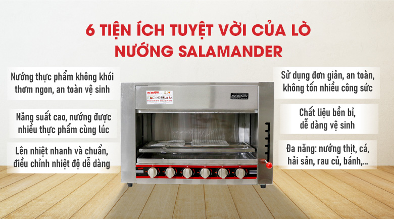 Lợi ích lò nướng salamander mang lại Lợi ích lò nướng salamander mang lại