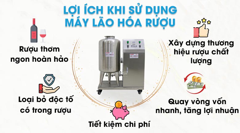 Những lợi ích tuyệt vời khi sử dụng máy lão hóa rượu
