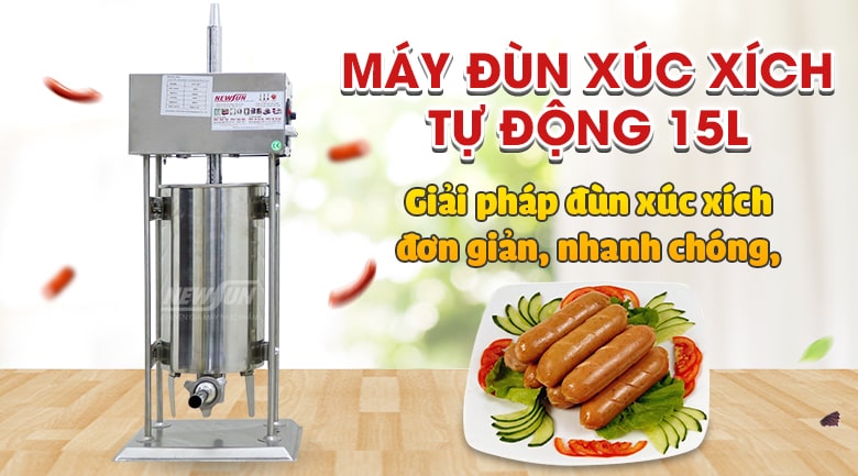 Máy đùn xúc xích dùng điện 15 lít NEWSUN