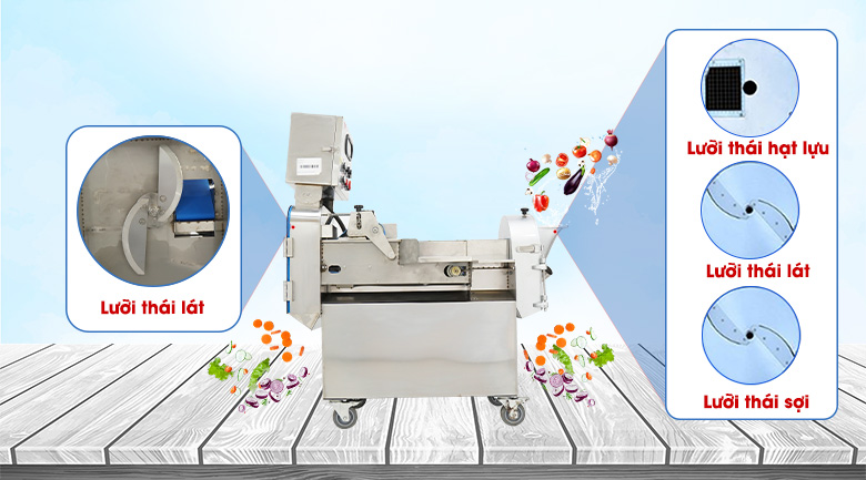 Hai đầu cắt rau củ nâng cao hiệu suất Hai đầu cắt rau củ nâng cao hiệu suất