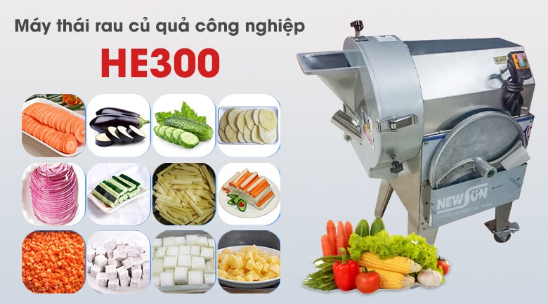 Máy cắt rau củ quả công nghiệp HE300
