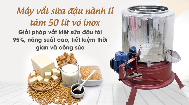 Máy vắt li tâm đậu nành 50 lít Máy vắt li tâm đậu nành 50 lít