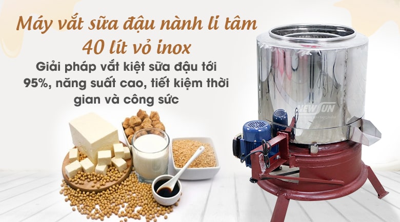 Máy vắt li tâm đậu nành 40 lít Máy vắt li tâm đậu nành 40 lít