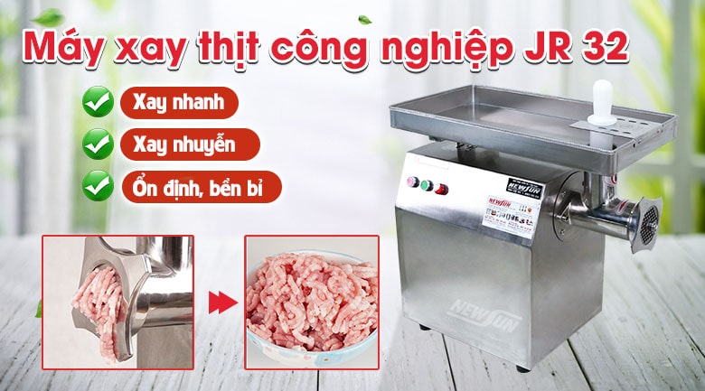 Máy xay thịt công nghiệp JR 32 - Điện máy NEWSUN Máy xay thịt công nghiệp JR 32 - Điện máy NEWSUN