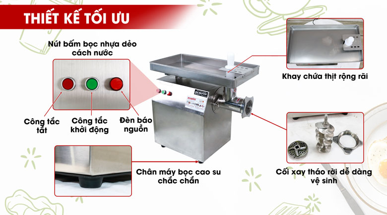 Các chi tiết máy đều được thiết kế tỉ mỉ, tối ưu nhất Các chi tiết máy đều được thiết kế tỉ mỉ, tối ưu nhất
