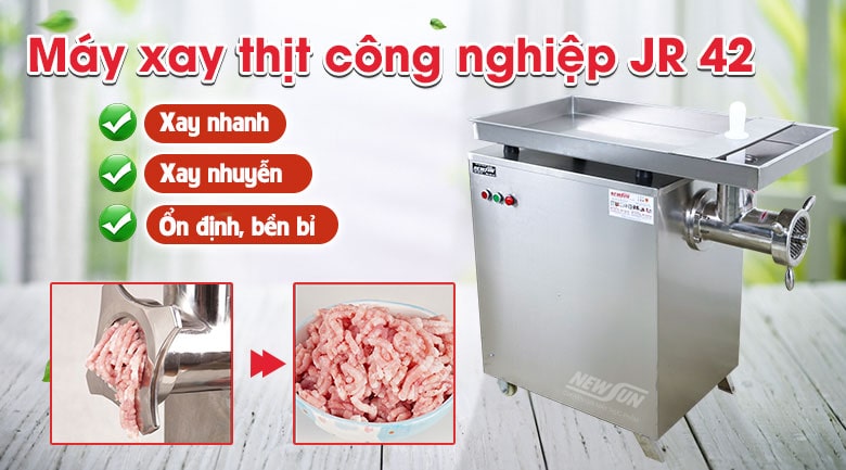 Máy xay thịt công nghiệp JR 42 - Điện máy NEWSUN Máy xay thịt công nghiệp JR 42 - Điện máy NEWSUN