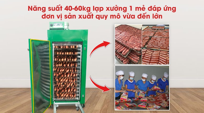 Tủ sấy 16 khay phù hợp với nhu cầu các cơ sở sản xuất vừa và lớn