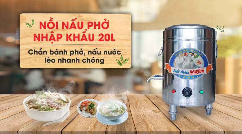Nồi nấu phở nhập khẩu 20 lít
