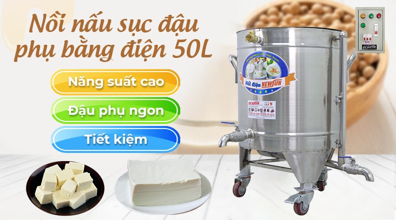 Nồi nấu đậu bằng điện 50L Nồi nấu đậu bằng điện 50L