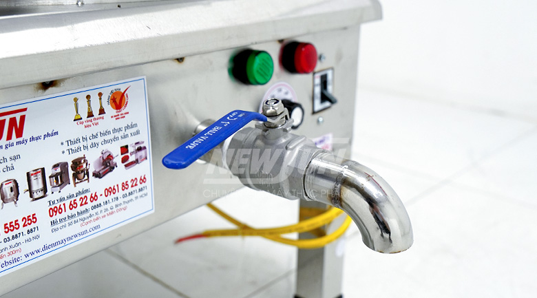 Van xả đáy nồi nấu xôi bằng điện 15kg/mẻ Van xả đáy nồi nấu xôi bằng điện 15kg/mẻ