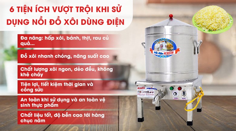 Những lý do nên sử dụng nồi nấu xôi bằng điện 15kg/mẻ Những lý do nên sử dụng nồi nấu xôi bằng điện 15kg/mẻ