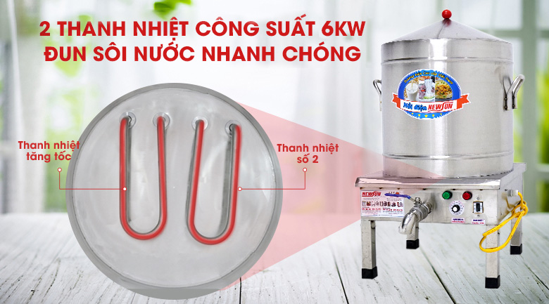 Tiết kiệm thời gian đồ xôi nhờ sử dụng thanh nhiệt công suất cao Tiết kiệm thời gian đồ xôi nhờ sử dụng thanh nhiệt công suất cao