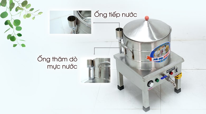 Ống tiếp nước và ống thăm dò mực nước